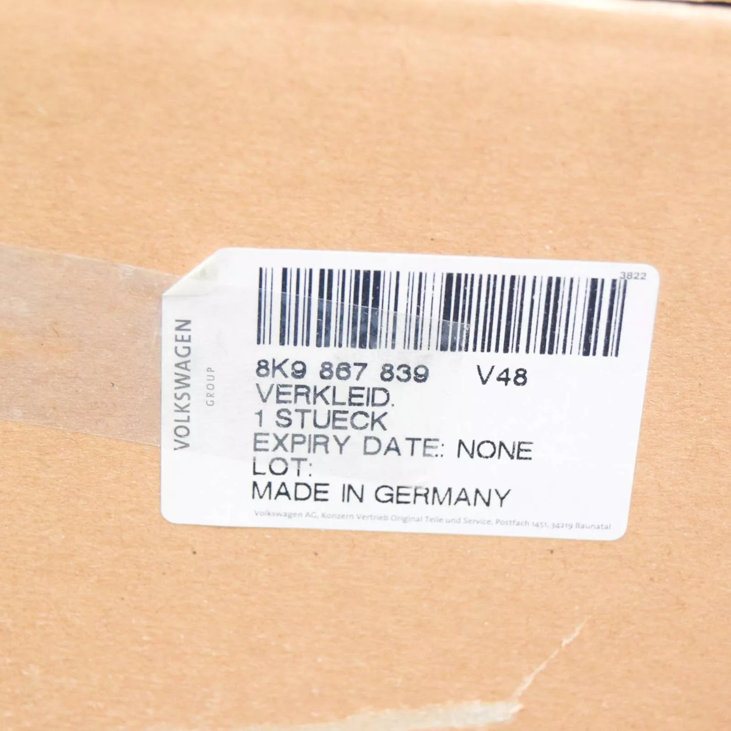 NEW AUDI A4 B8 REAR ROOF TRIM 8K9867839V48 ORIGINAL