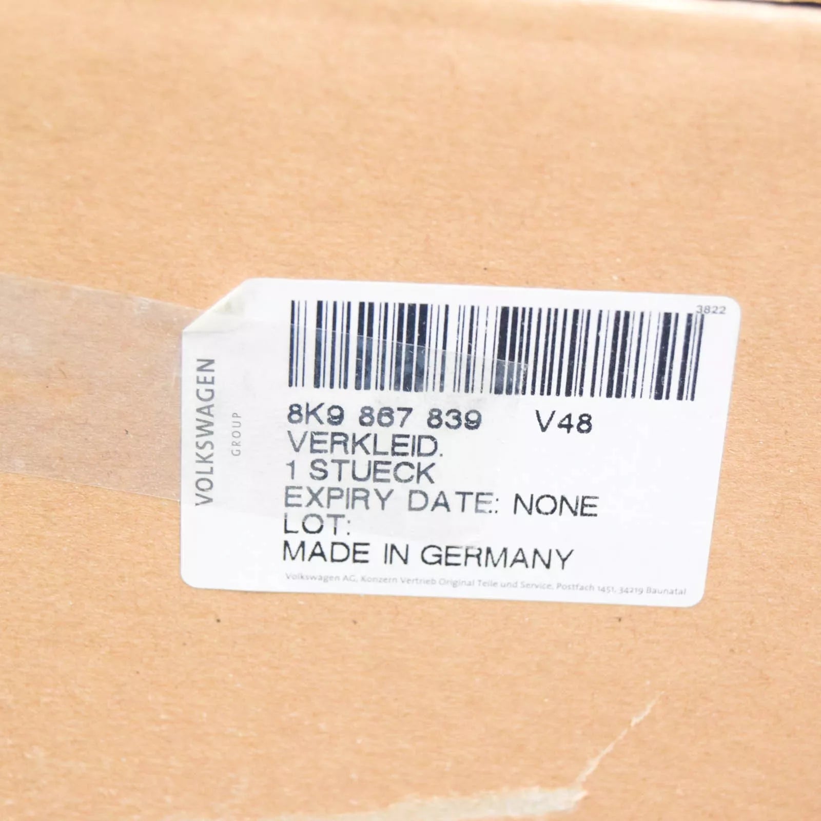 NEW AUDI A4 B8 REAR ROOF TRIM 8K9867839V48 ORIGINAL