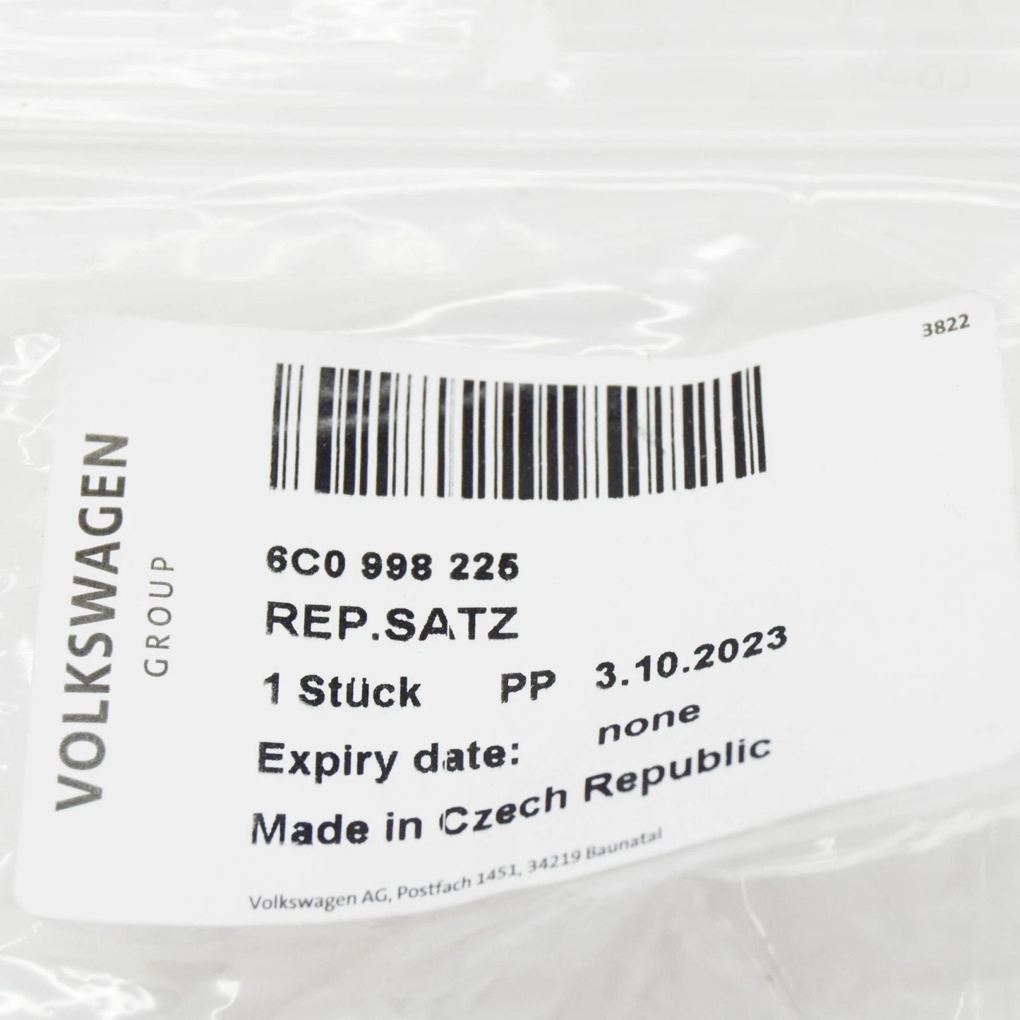 NEW VOLKSWAGEN AMEO LEFT HEADLIGHT BRACKET MOUNT 6C0998225 ORIGINAL