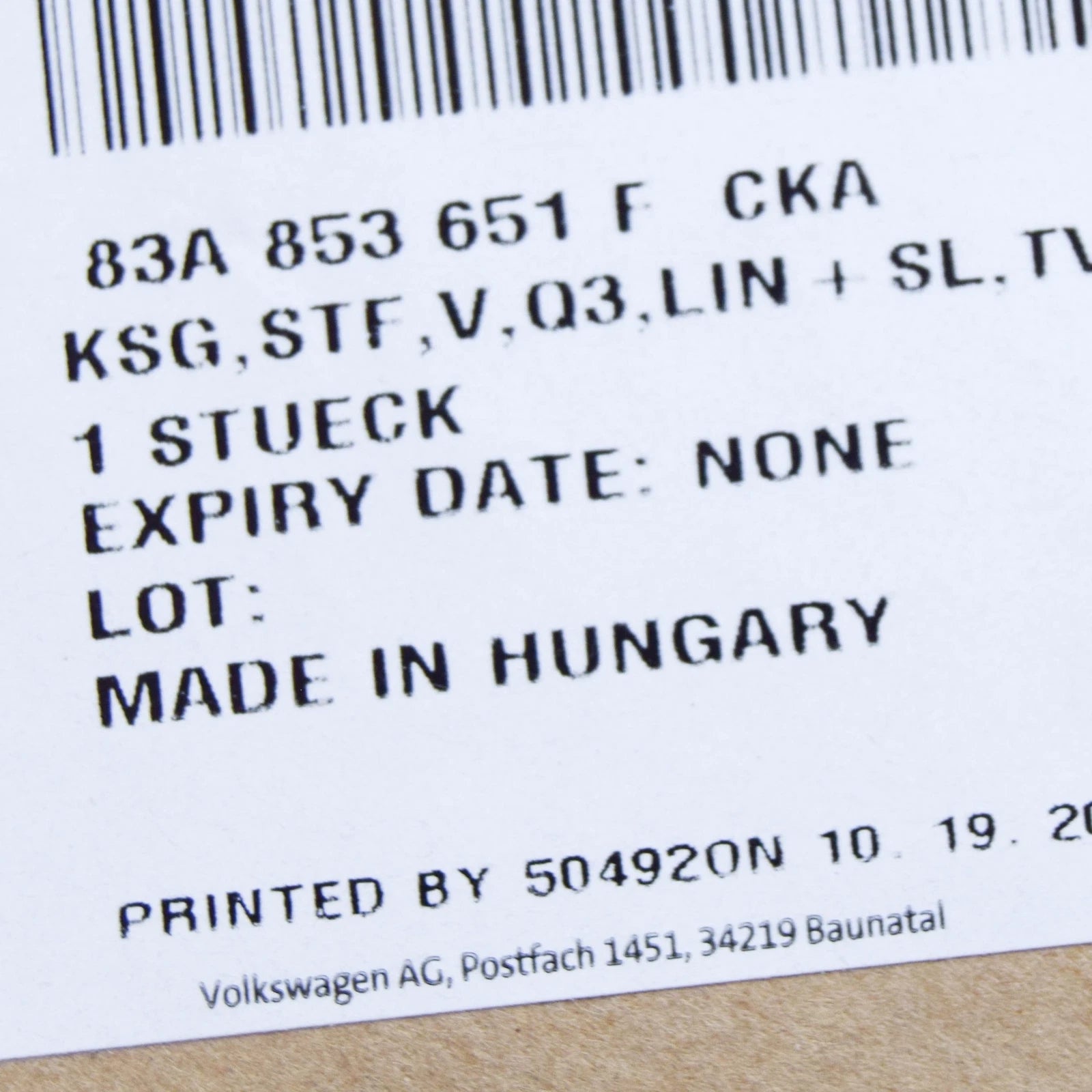 NEW AUDI Q3 F3 RADIATOR GRILLE 83A853651FCKA 83A853651F CKA ORIGINAL