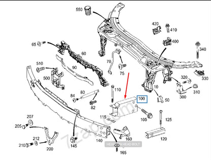 NEW MB C-CLASS W205 FRONT LEFT DEFORMATION ELEMENT A2056200395 2015