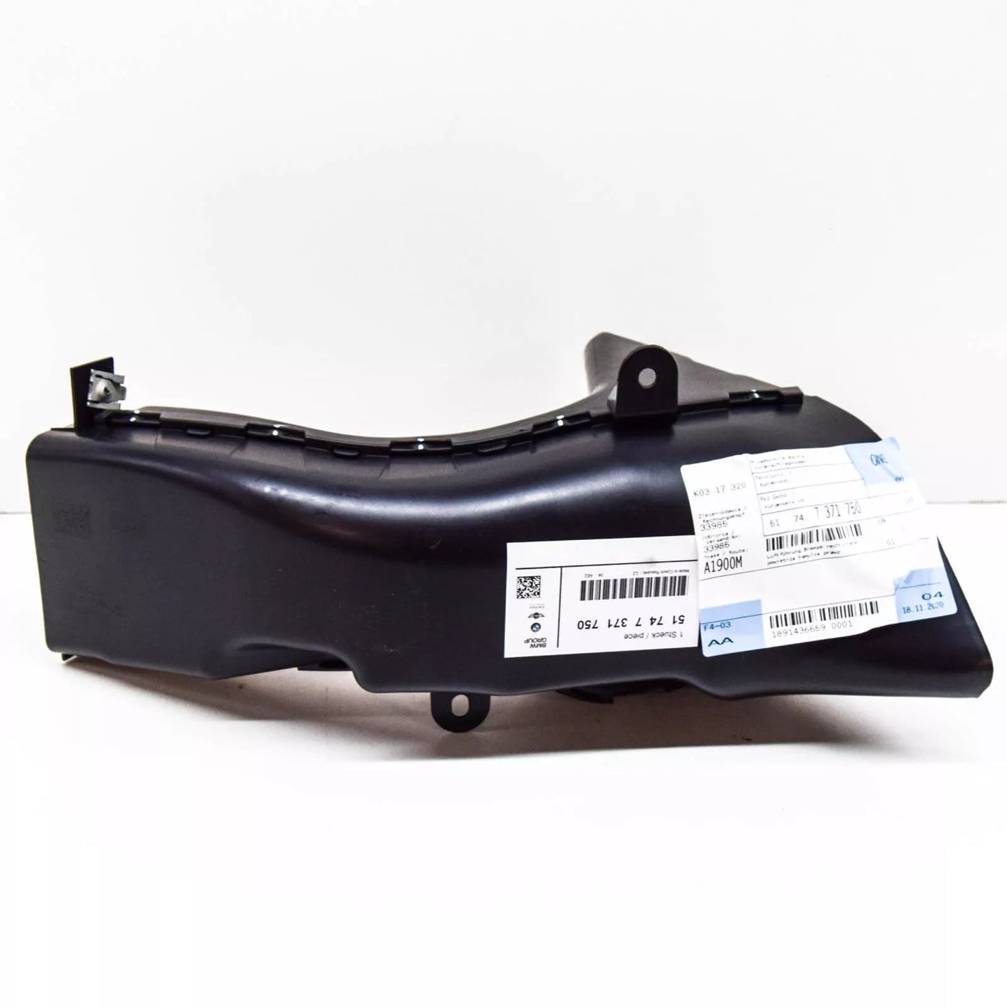 NEW BMW 1 F20 RIGHT SIDE BRAKE AIR DUCT 51747371750 7371750 2015 ORIGINAL