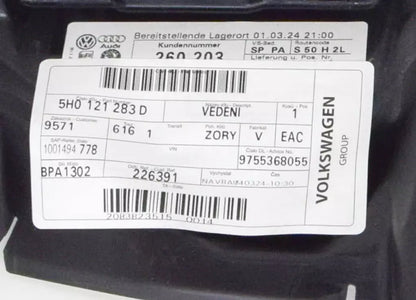 NEW VW GOLF CD MK8 LEFT ENGINE RADIATOR AIR GUIDE 5H0121283D ORIGINAL