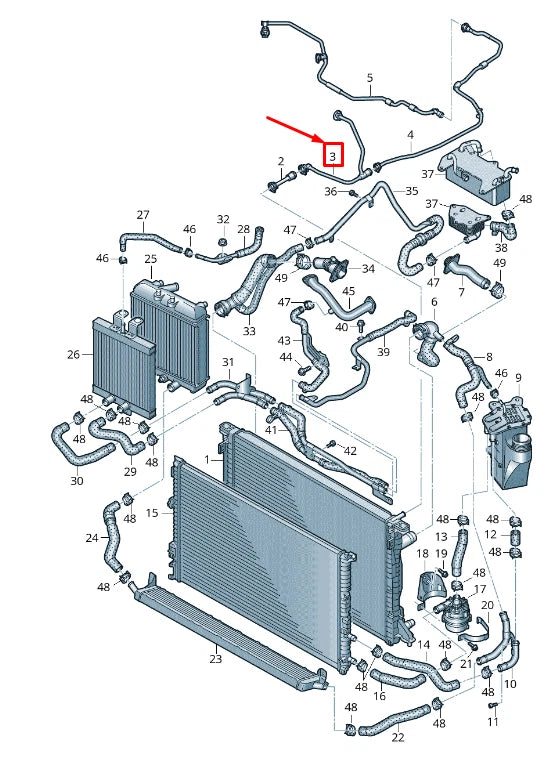 NEW AUDI A5 SPORTBACK F5 ENGINE BREATHER LINE 8W0121081DS ORIGINAL