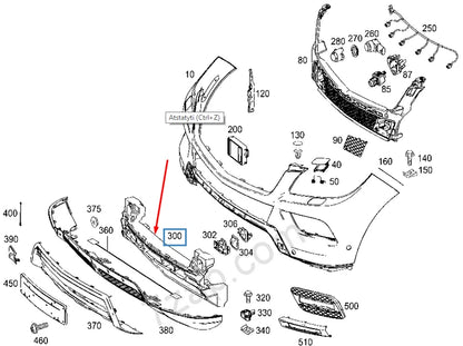NEW MERCEDES-BENZ M-CLASS W166 FRONT BUMPER ABSORBER FOAM A1668850737 ORIGINAL