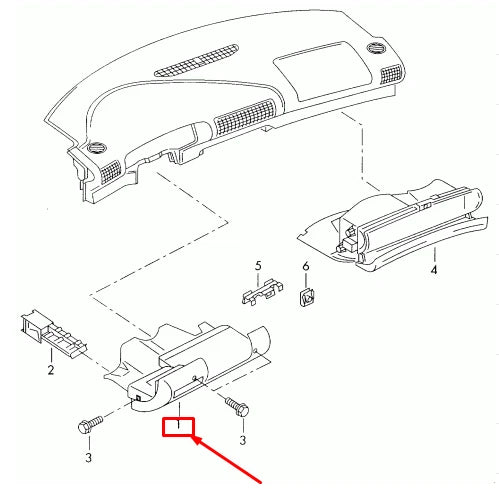 NEW AUDI A4 B8 DASHBOARD LEFT STOWAGE COMPARTMENT LHD 8K1880301B6PS