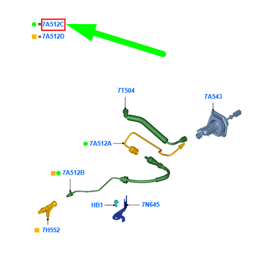 new ford kuga mk1 c394 clutch master cylinder tube assy lhd 1581543 original