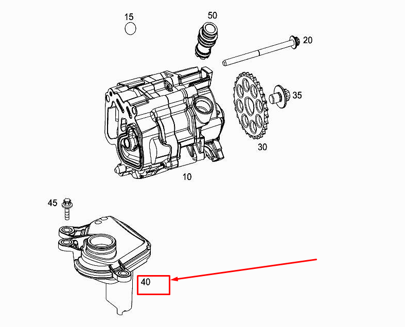 NEW MERCEDES-BENZ GLE W167 ENGINE OIL SUCTION PIPE A6541801451 ORIGINAL