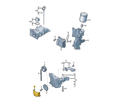 NEW AUDI A3 8P TIMING BELT COVER 03F103669A ORIGINAL