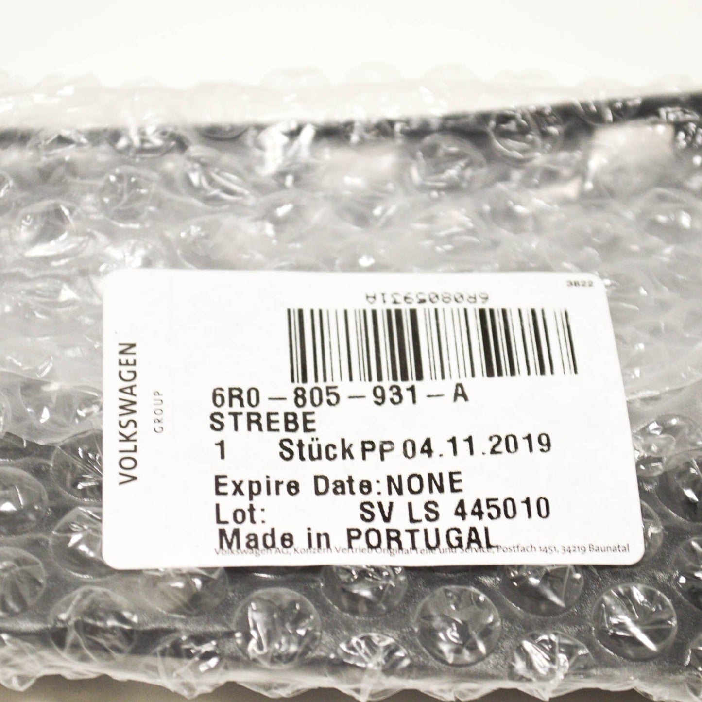 NEW VW POLO MK5 6R LEFT UPPER HEADLAMP SUPPORT BRACKET 6R0805931A ORIGINAL