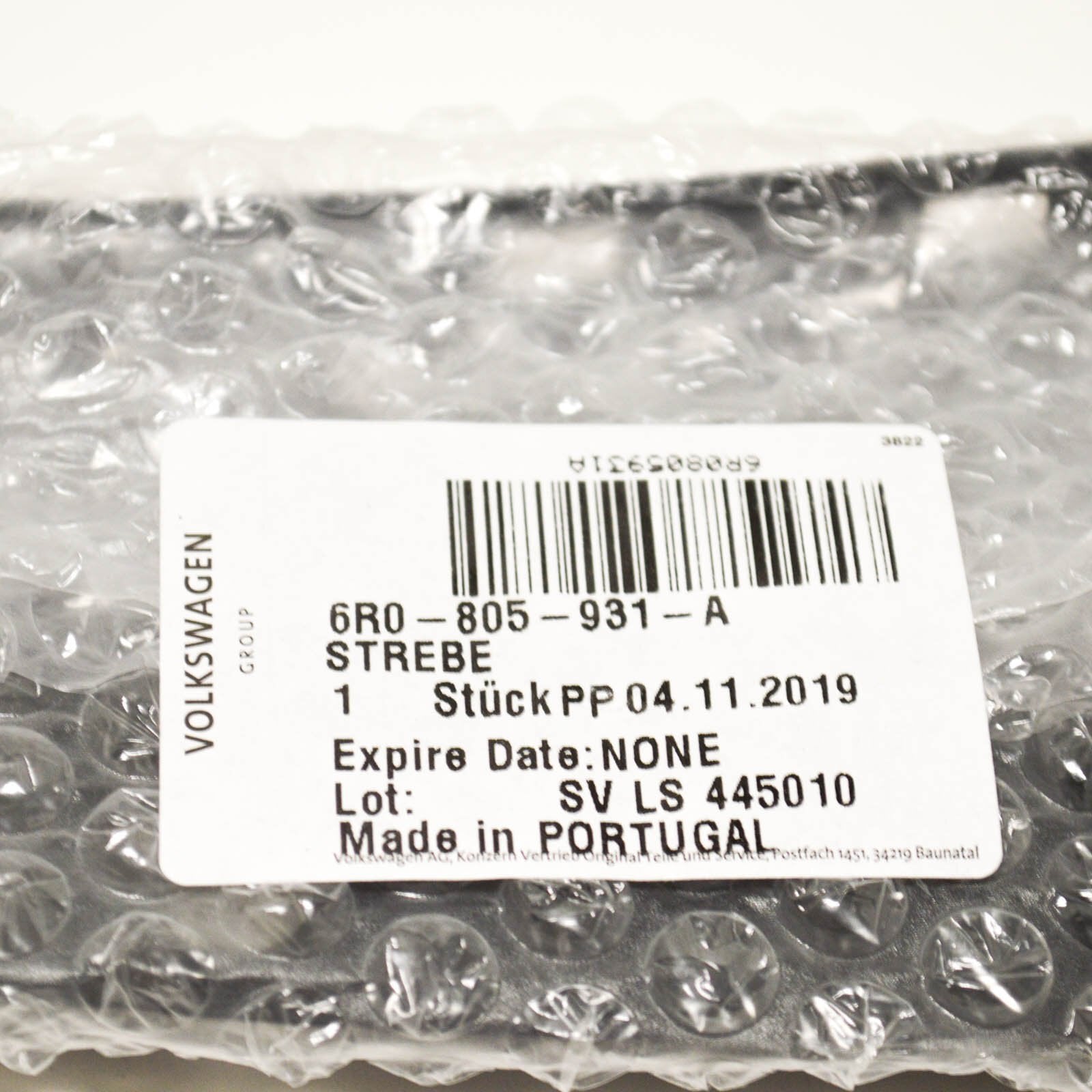 NEW VW POLO MK5 6R LEFT UPPER HEADLAMP SUPPORT BRACKET 6R0805931A ORIGINAL