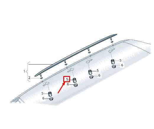 NEW AUDI E-TRON GEN ROOF BALANCER ELEMENT 4G9861195