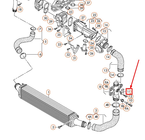 NEW AUDI A6 4G C7 MAP PRESSURE SENSOR 03K906051