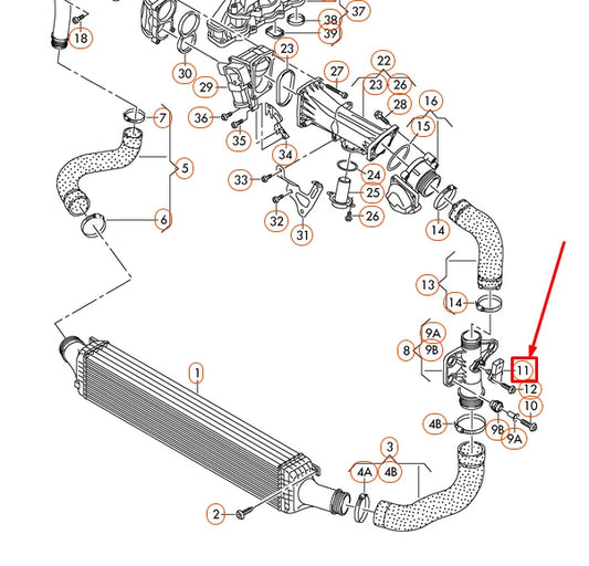 NEW AUDI A6 4G C7 MAP PRESSURE SENSOR 03K906051