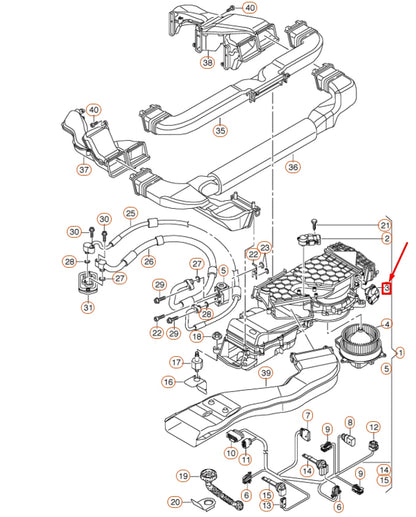 NEW AUDI Q5 8R COOLING SYSTEM SIDE SERVOMOTOR 8R0820510A ORIGINAL