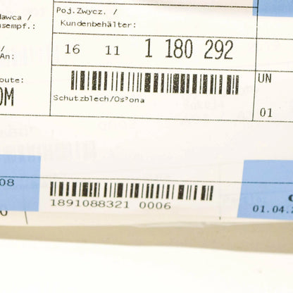 NEW BMW 3 E30 FUEL TANK PROTECTION PLATE 16111180292 1180292 ORIGINAL