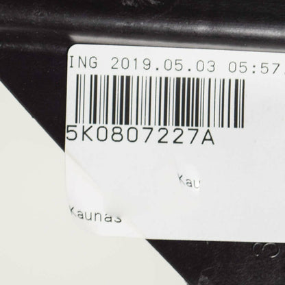 NEW VOLKSWAGEN GOLF MK6 FRONT BUMPER LEFT GUIDE PIECE 5K0807227A ORIGINAL