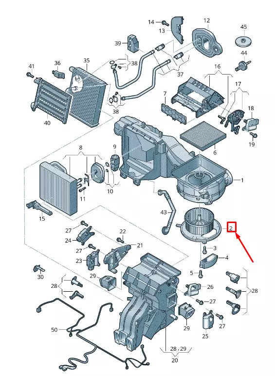 NEW VW GOLF VII 5G MK7 HEATER BLOWER FAN 5Q1819021J ORIGINAL