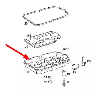 NEW MB E-CLASS W212 GEARBOX OIL SUMP PAN A2212701212 3.5 PETROL 200KW
