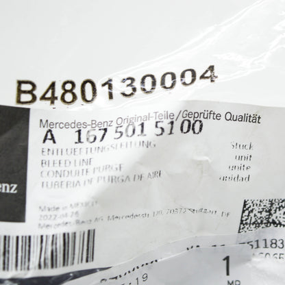 NEW MERCEDES-BENZ GLE W167 EXPANSION TANK VENT BLEED LINE A1675015100 ORIGINAL