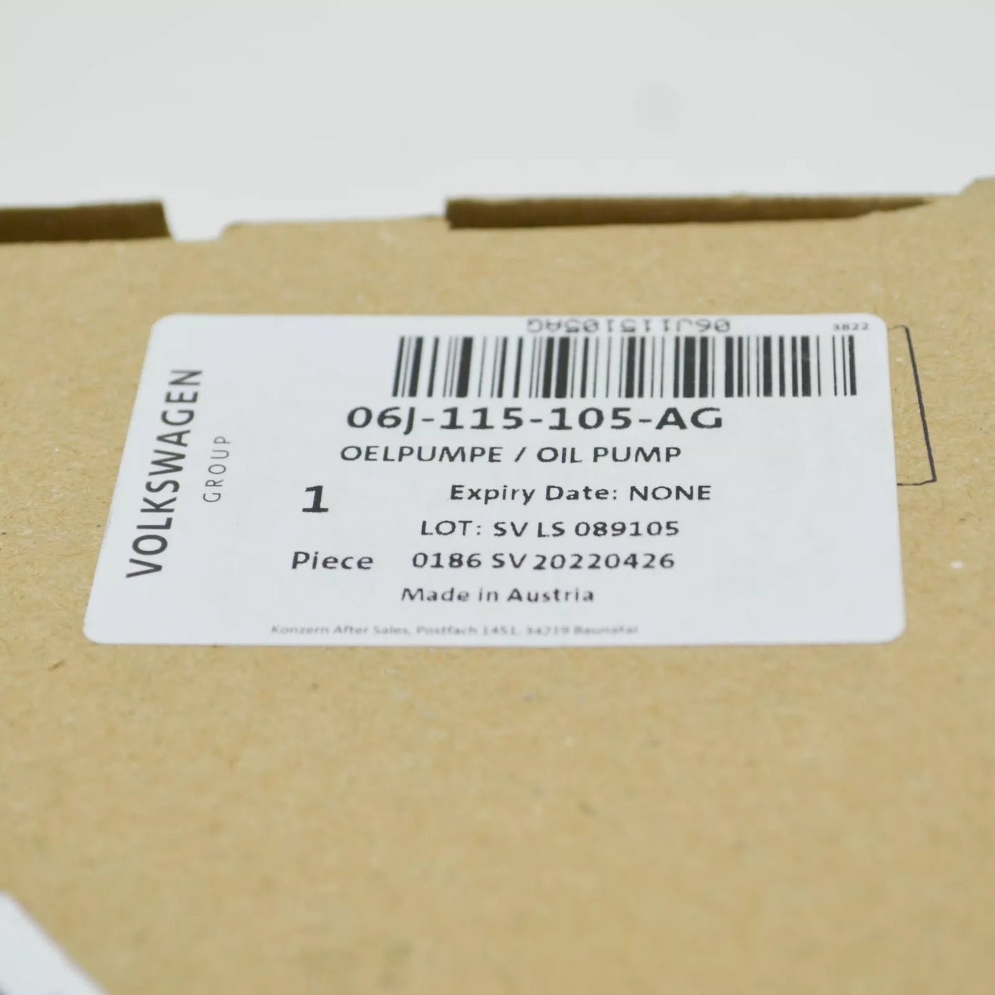 NEW VOLKSWAGEN TIGUAN MK1 ENGINE OIL PUMP 06J115105AG ORIGINAL