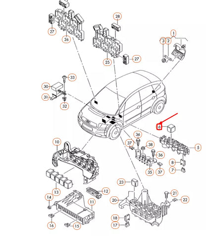 NEW AUDI A2 8Z GLOW PLUG CONTACT CLOSE RELAY 8A0951253