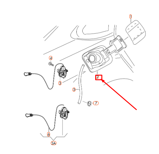 NEW AUDI A6 C7 FUEL FILLER INSERT 4G0809906C ORIGINAL