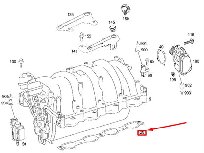 NEW MERCEDES-BENZ GL X164 RIGHT CYLINDER HEAD SEALING SHIM A2731410880 ORIGINAL