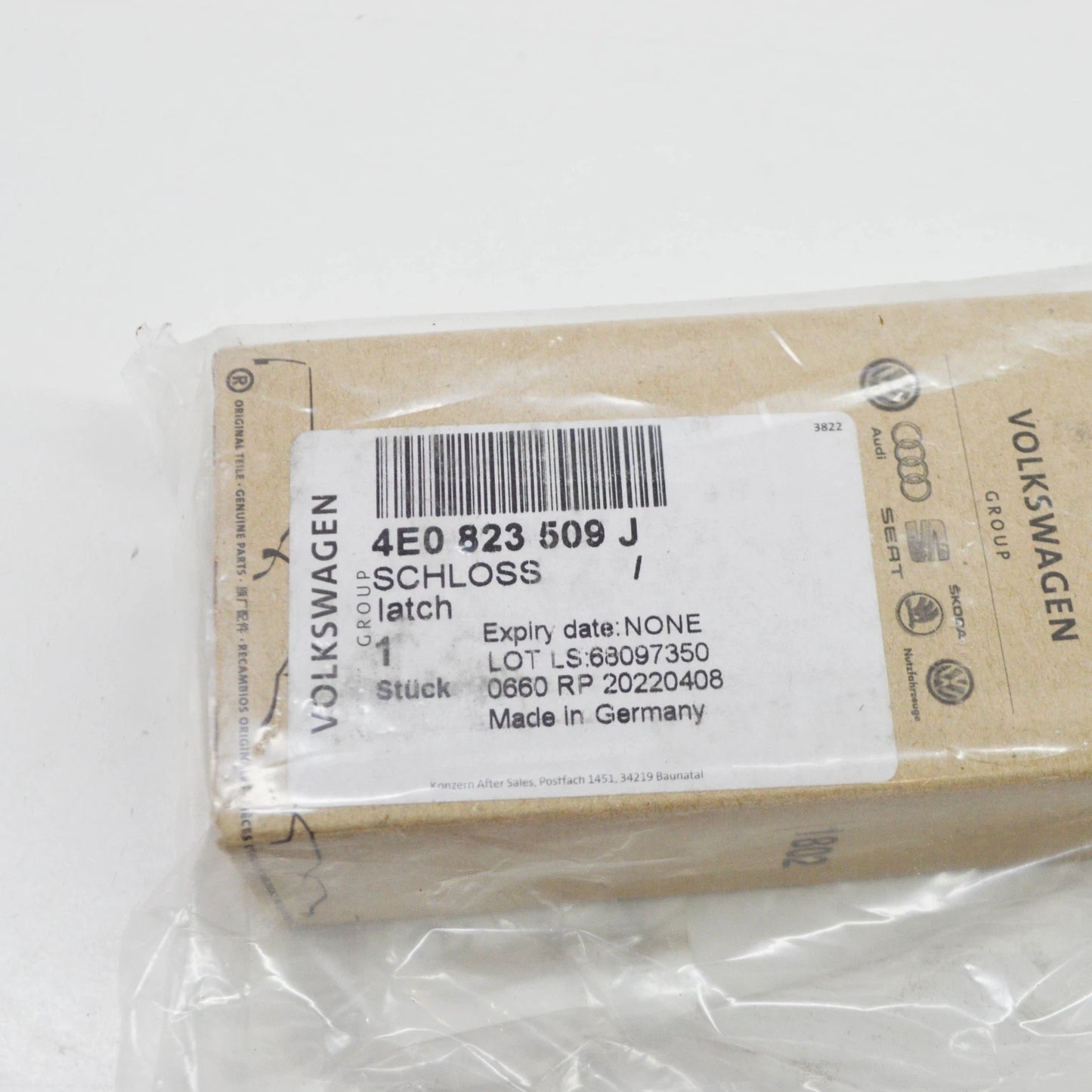 NEW AUDI R8 4S FRONT BONNET LOCK 4E0823509J ORIGINAL