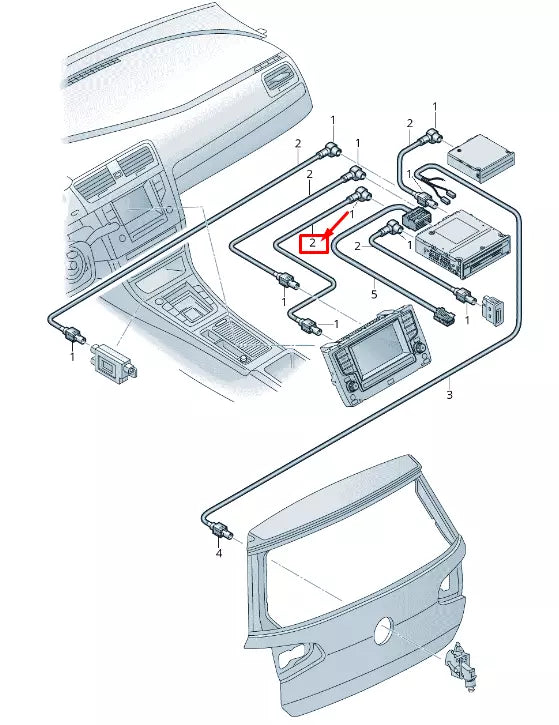 NEW VW TOUAREG CR DATA LEAD LHD 761971086E