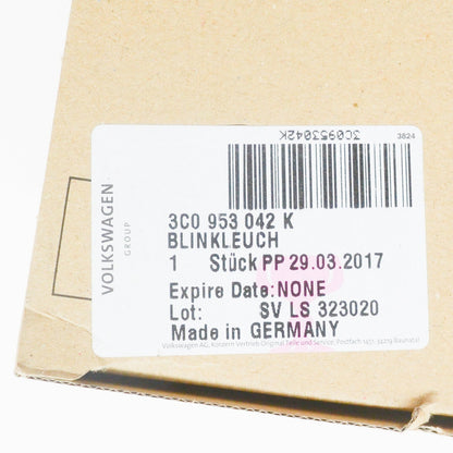 NEW VW PASSAT B6 FRONT RIGHT YELLOW TURN SIGNAL INDICATOR 3C0953042K ORIGINAL