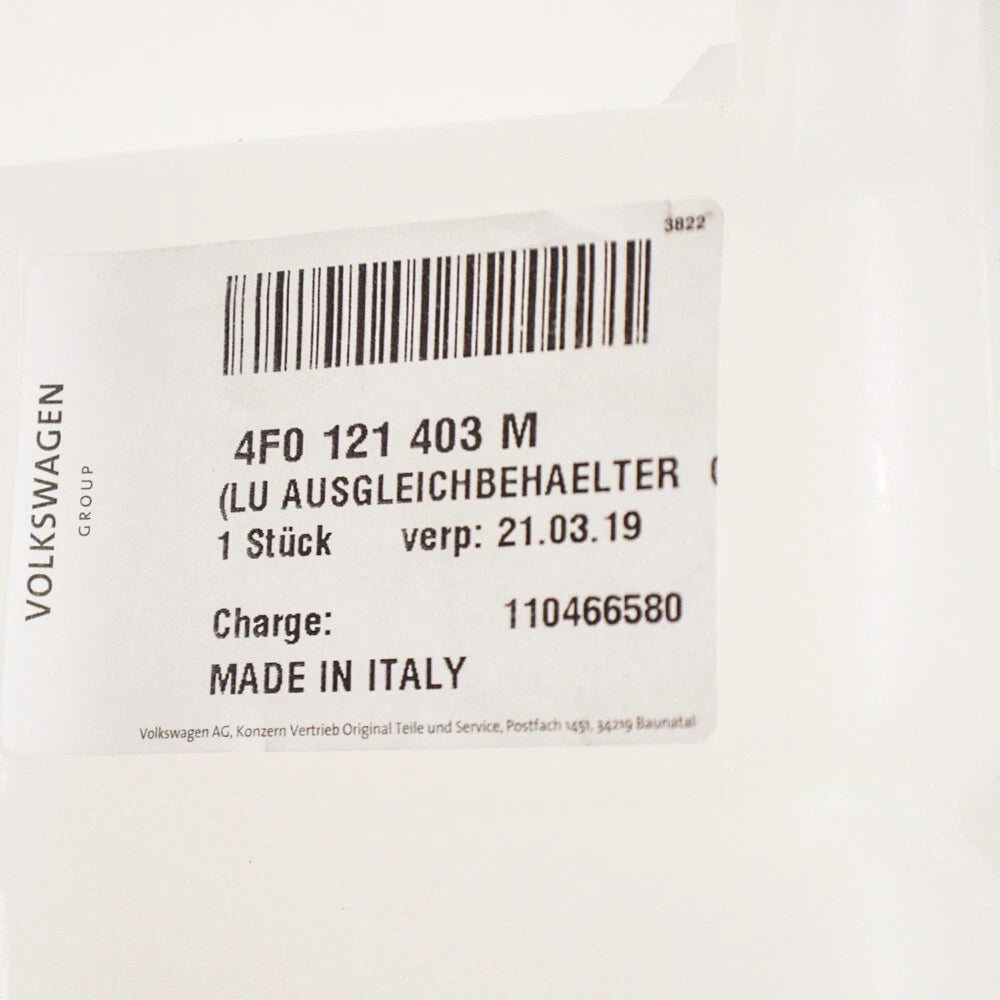 NEW AUDI A6 C6 EXPANSION COOLANT TANK 4F0121403M 4.2 PETROL