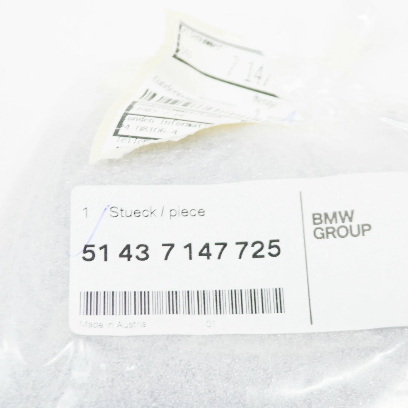 NEW BMW 3 E46 REAR LEFT LATERALTTRIM PANEL COVER 7147725 51437147725 ORIGINAL