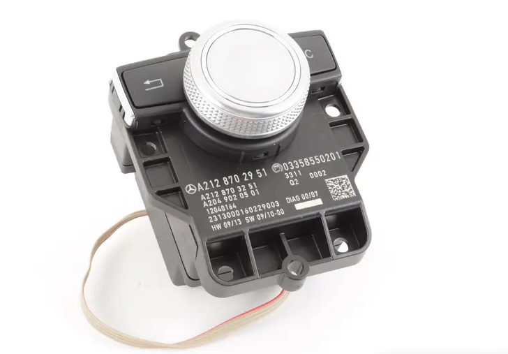 NEW MERCEDES-BENZ E C207 AUDIO COMAND CONTROL PANEL SWITCH A2128702951 ORIGINAL