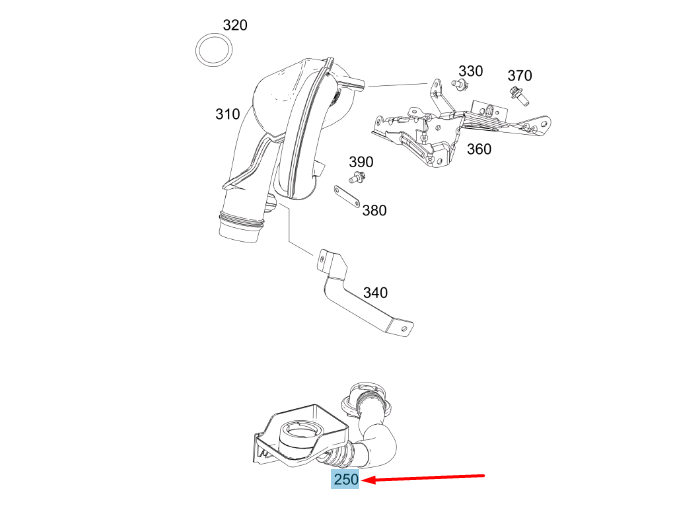 NEW MERCEDES-BENZ VITO W447 OIL FILLER NECK A2740101804 ORIGINAL