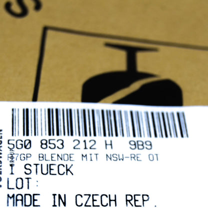 NEW VOLKSWAGEN GOLF MK7 FRONT RIGHT BUMPER GRILLE COVER 5G0853212H9B9 ORIGINAL