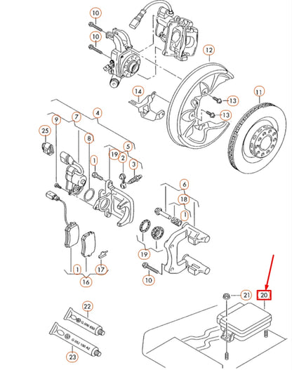 NEW AUDI A8 D3 REAR PARKING BRAKE CONTROL MODULE 4E0910801D ORIGINAL