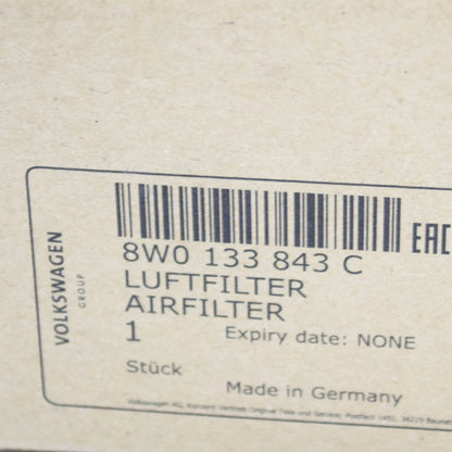 NEW AUDI A4 B9 AIR FILTER ELEMENT 8W0133843C