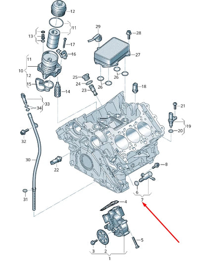 NEW AUDI A4 B9 CONTROL VALVE 06M115393F