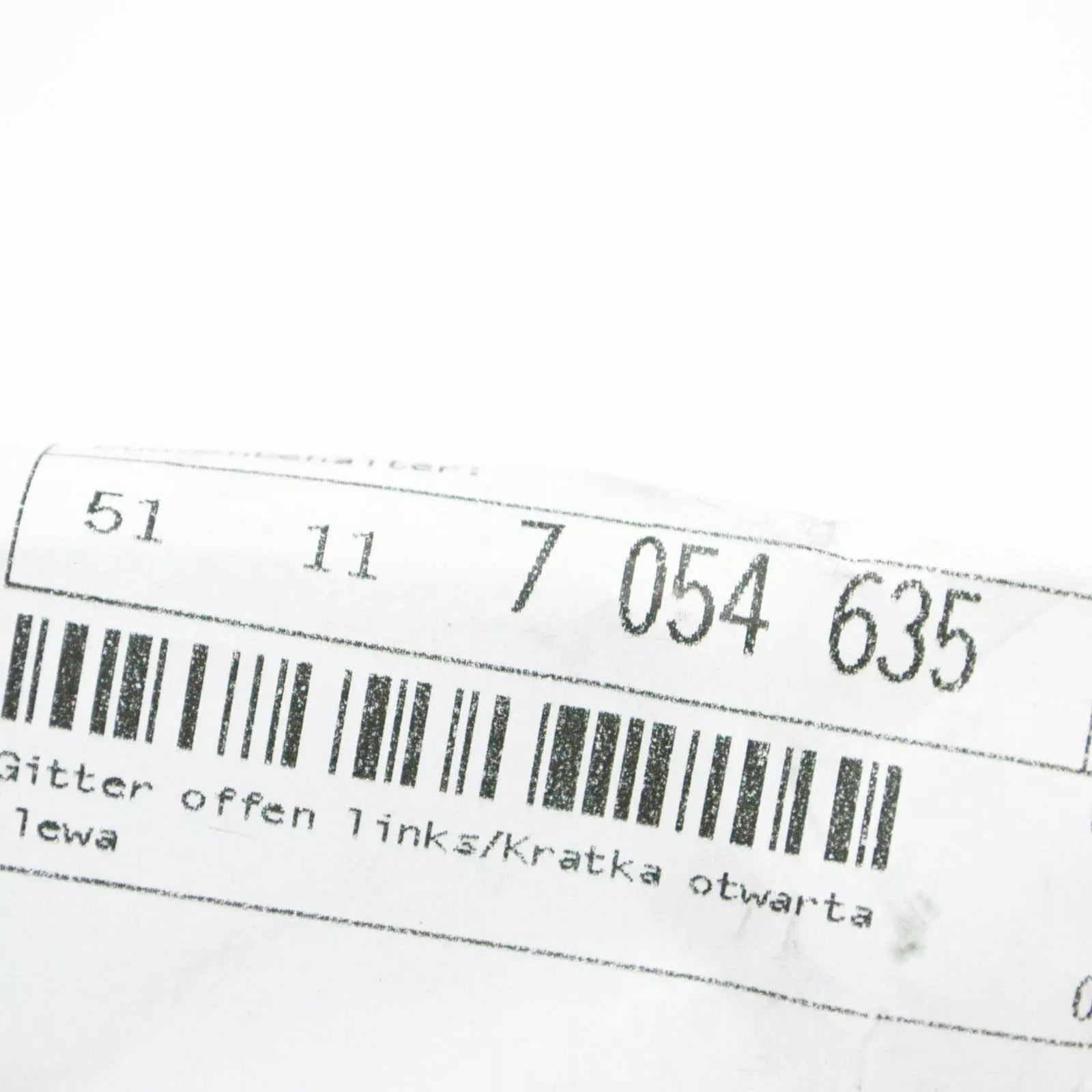 NEW BMW 3 E46 LCI 01/09-04 FRONT BUMPER LOWER GRILL LEFT SIDE 7054635