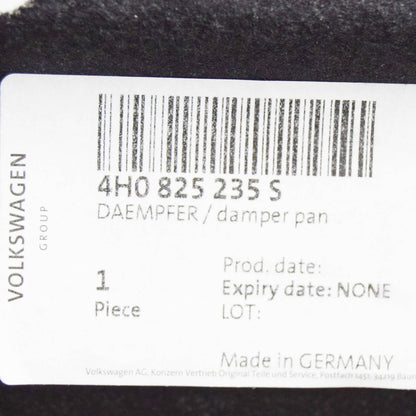 new audi a8 4h d4 front engine splash shield silencer 4h0825235s original