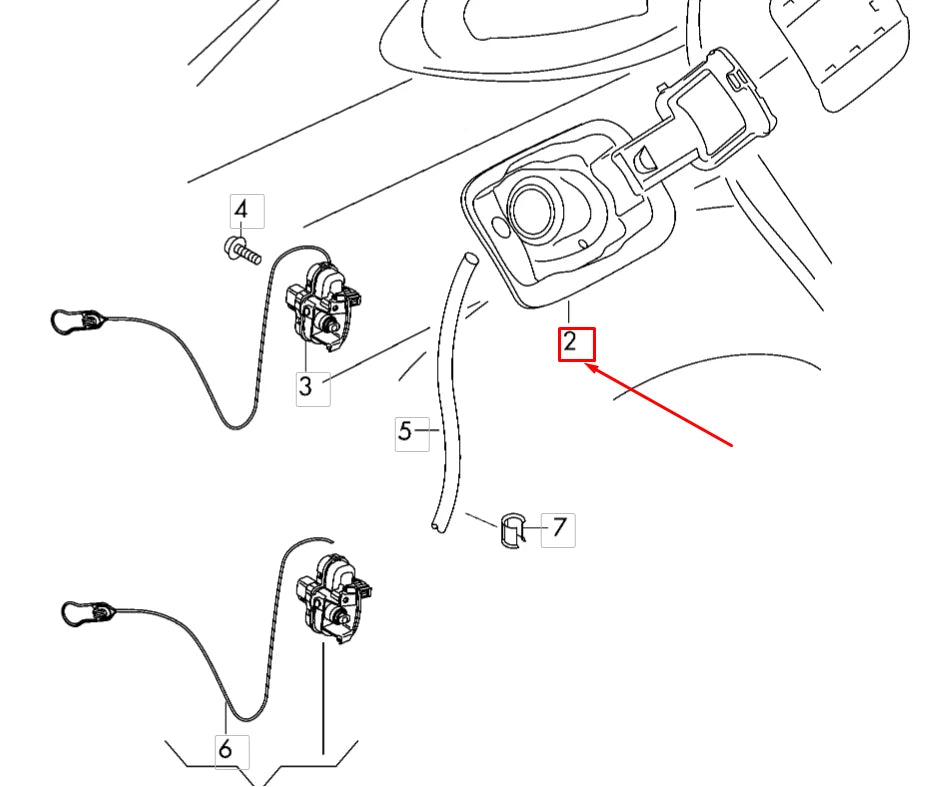 NEW AUDI A3 8V FUEL FILLER FLAP INSERT 8V3809906D