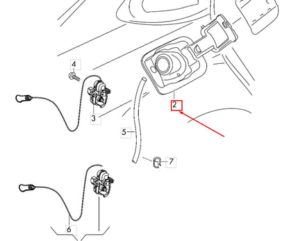 NEW AUDI A3 8V FUEL FILLER FLAP INSERT 8V3809906D