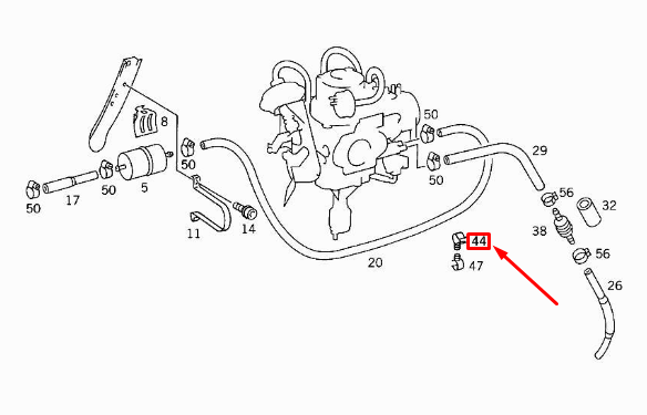 new mercedes-benz gla h247 line bracket a0009956665 original