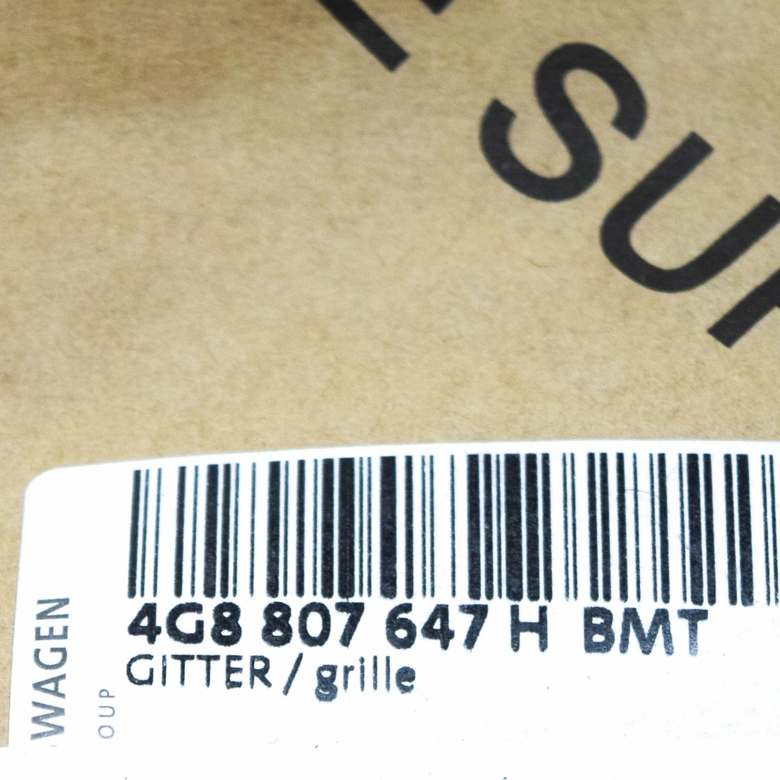 NEW AUDI A7 4G FRONT BUMPER LEFT GRILLE 4G8807647HBMT