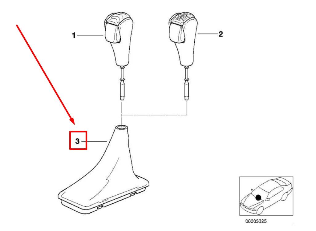 NEW BMW X5 E53 AUTOMATIC LEATHER SHIFTER BOOT 25167524978 7524978 ORIGINAL