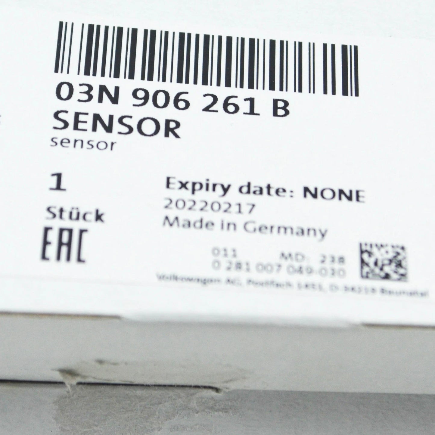 NEW VOLKSWAGEN CRAFTER SZ LAMBDA OXYGEN EXHAUST NOX SENSOR 03N906261B ORIGINAL