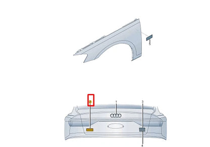 NEW AUDI E-TRON SPORTBACK GEA REAR BOOTLID BADGE 4KE853735AT94 ORIGINAL