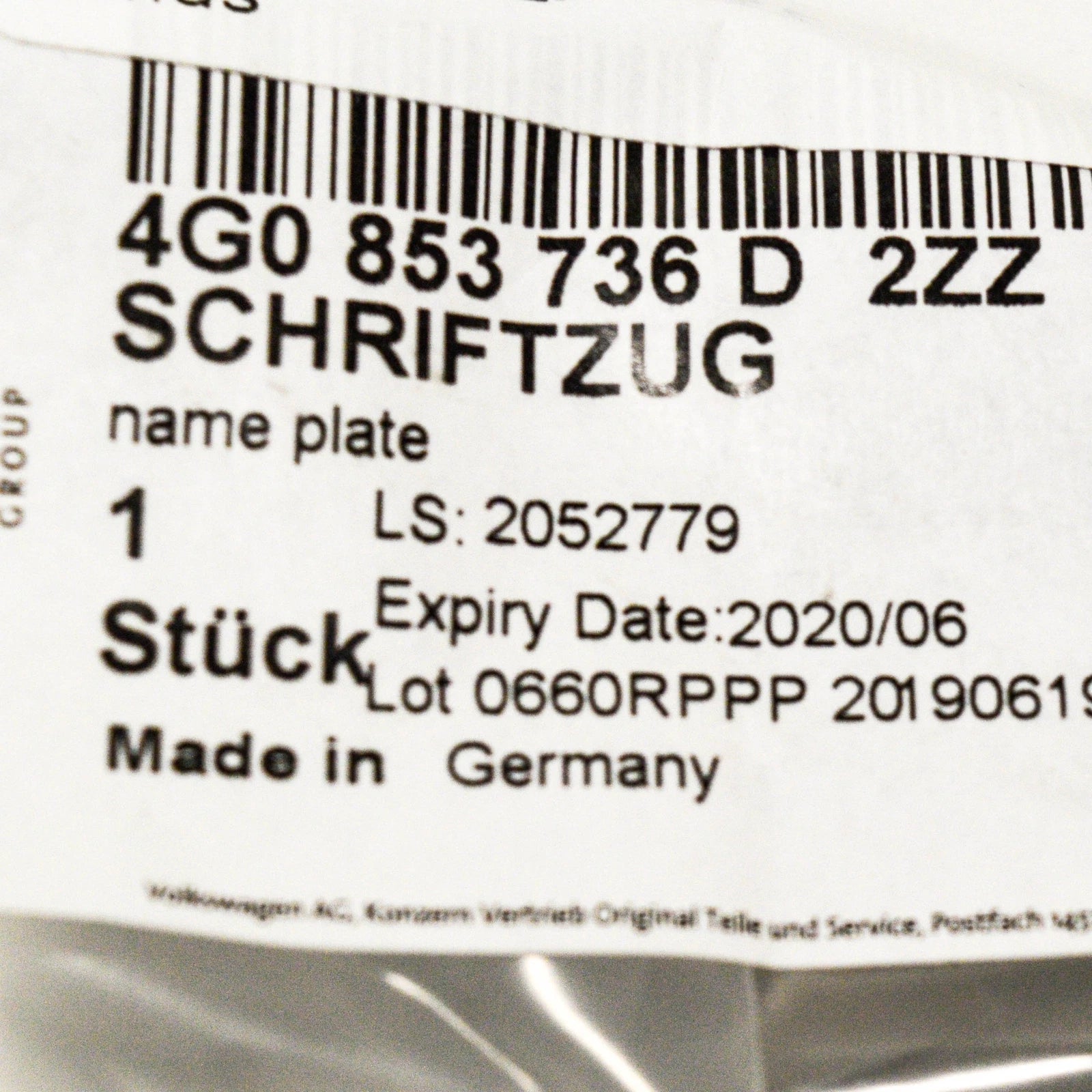 NEW AUDI RS6 C7 FRONT GRILLE EMBLEM GRILLE 4G0853736D2ZZ ORIGINAL