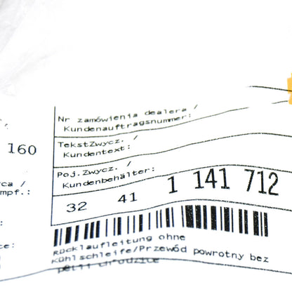 NEW BMW 3 E36 POWER STEERING RETURN HOSE 32411141712 1141712 ORIGINAL